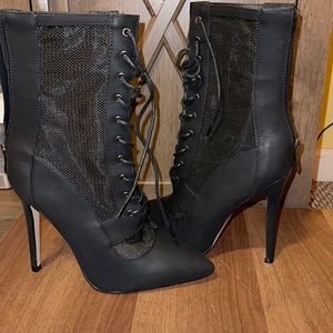 Black ankle boots